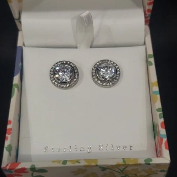 CONTESSA DI CAPRL STERLING SILVER EARRINGS - Picture 1 of 5